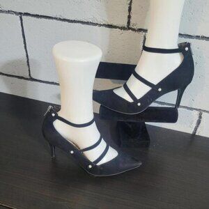 BUNDLE SALE!  LIBBY EDELMAN  Black Strappy Heels Sz 9M